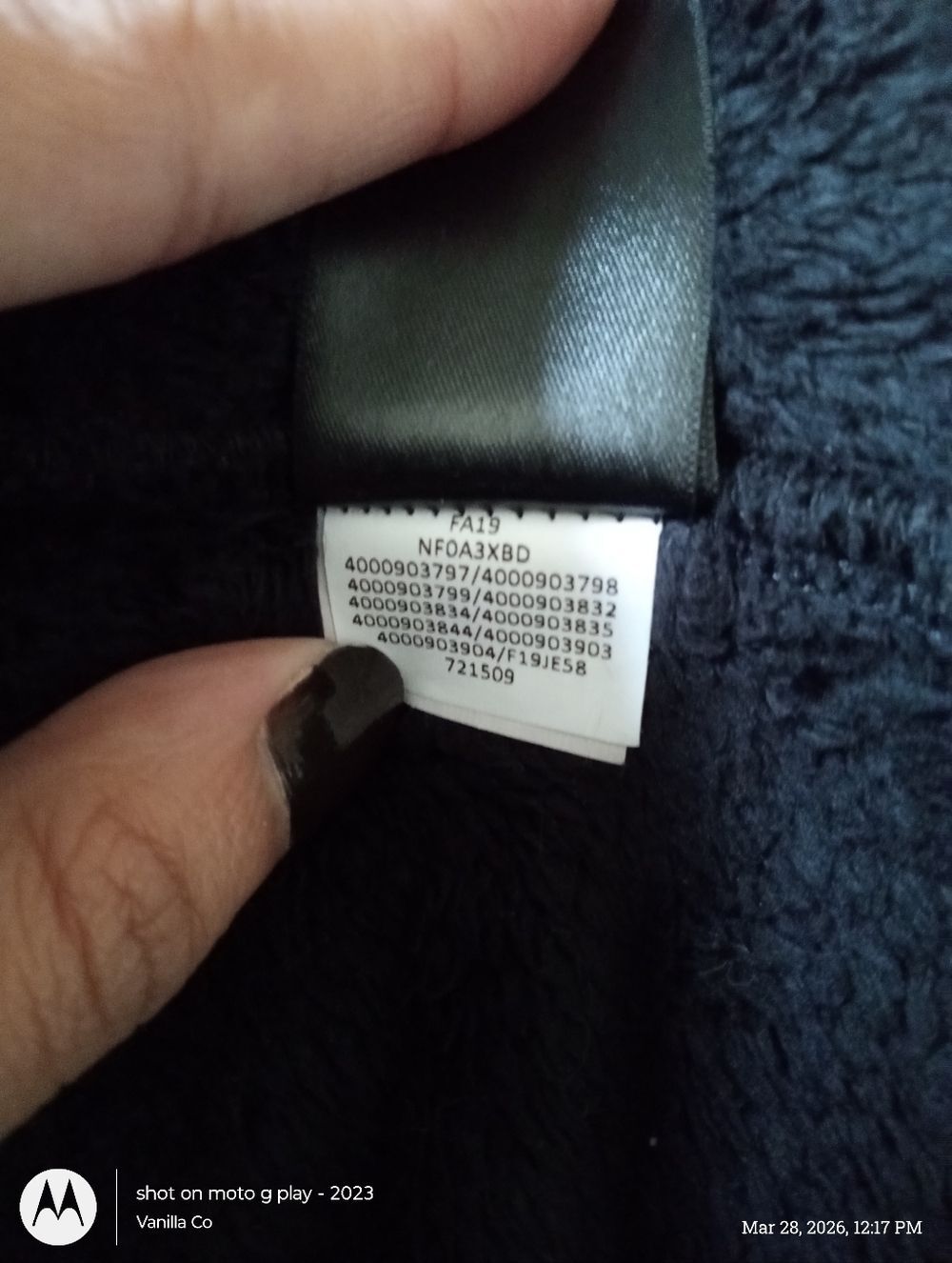 The North Face Osito Full Zip Fleece Jacket Long Sleeve Black Size Medium - Picture 11 of 15